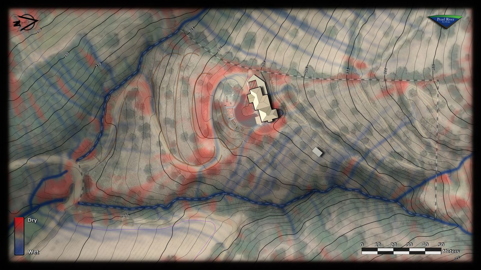 Wetness map of Sa Medada